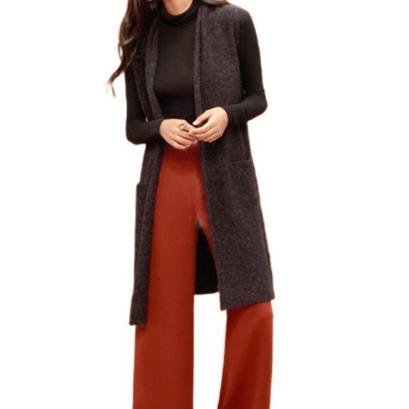 Wilfred Olivie mohair wool blend long sweater vest - Picture 3 of 3